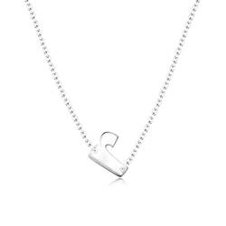 Alphabet Silver Necklace r SPE-5584